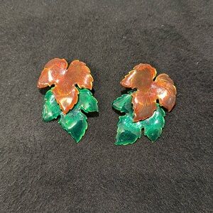 Fall leaves earrings